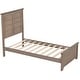preview thumbnail 30 of 30, Farmhouse Wooden Platform Bed with Panel Headboard for Teen Room