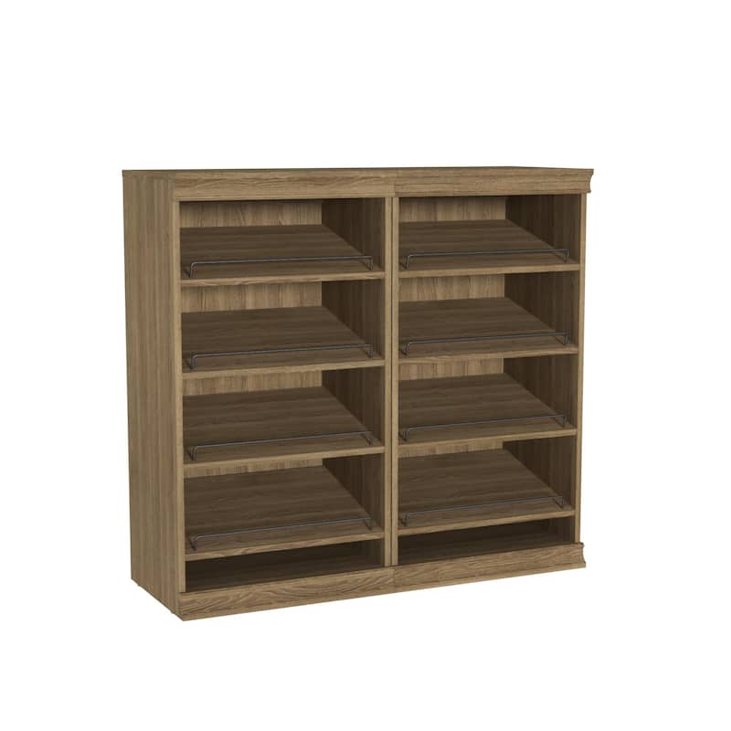 ClosetMaid Modular Storage 21.38-inch W 8-Shelf Shoe Tower Wood Closet System