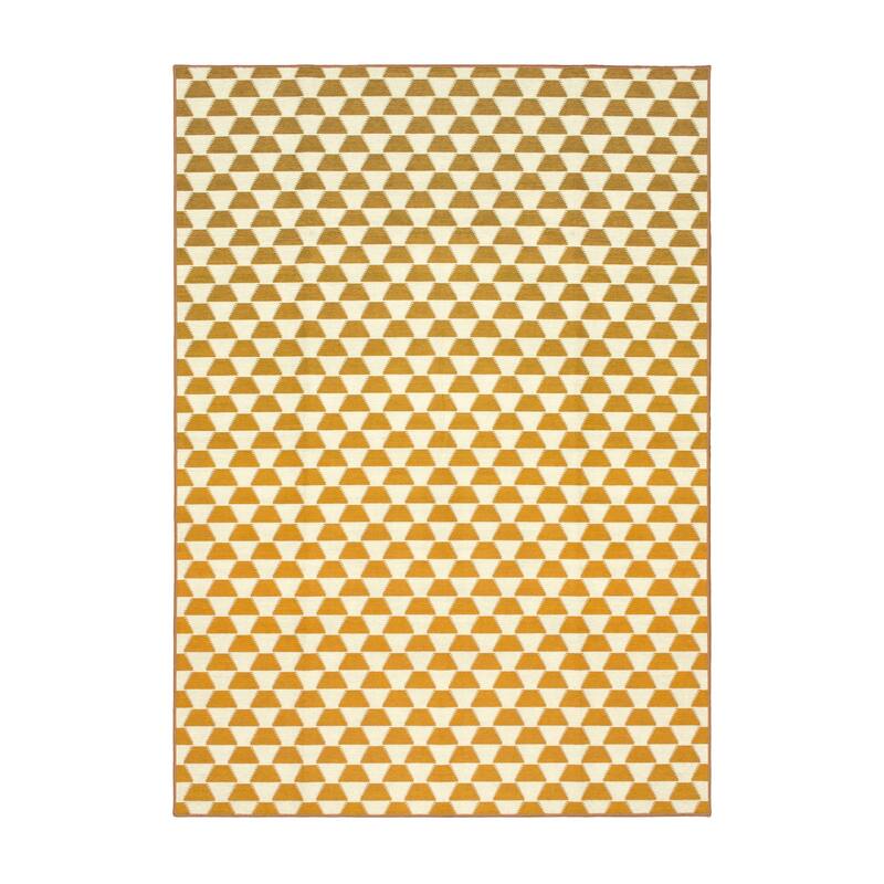 My Magic Carpet Machine Washable Rug Yanis Yellow/Gold
