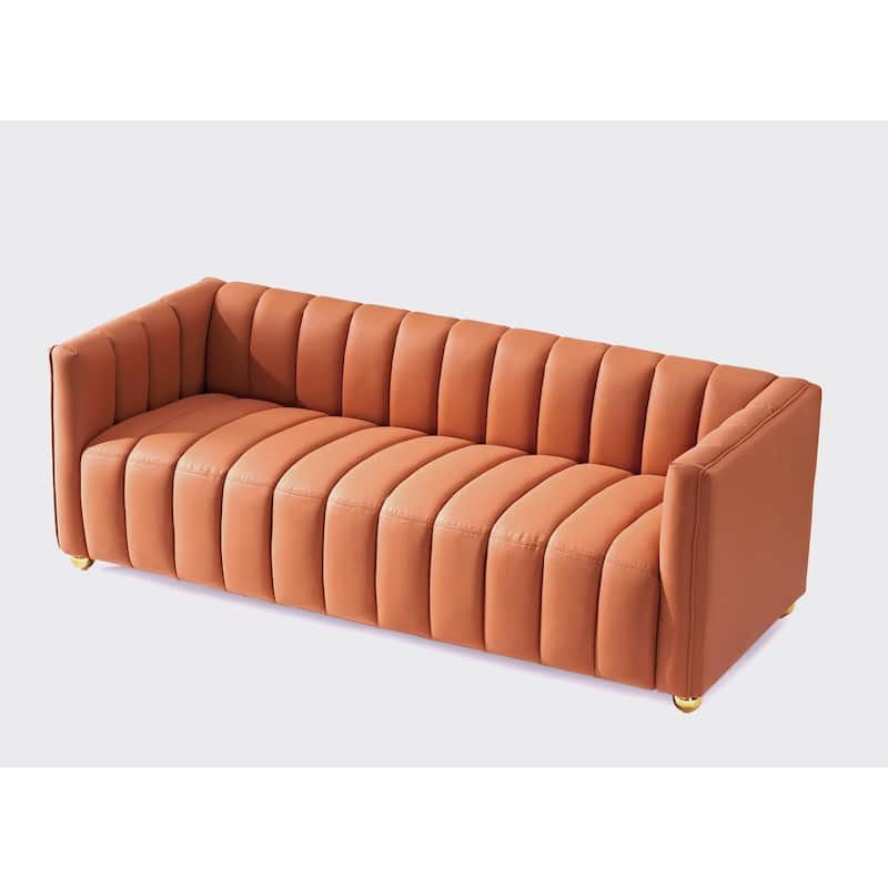 Channel Tufted Glam Indoor Living Room Sofa