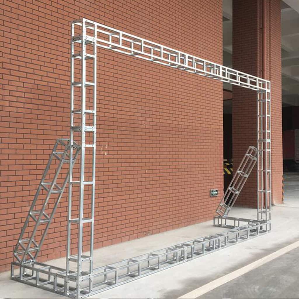 Outdoor Garden DJ Lighting Iron Square Segments Truss Tower