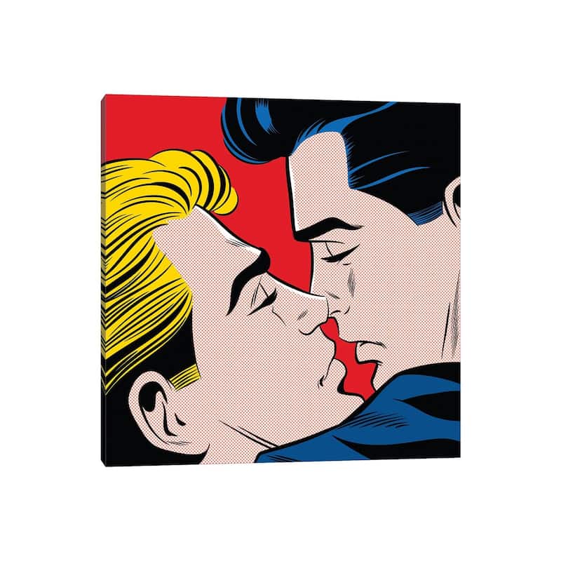 iCanvas "Kiss" by Joseph McDermott Canvas Print