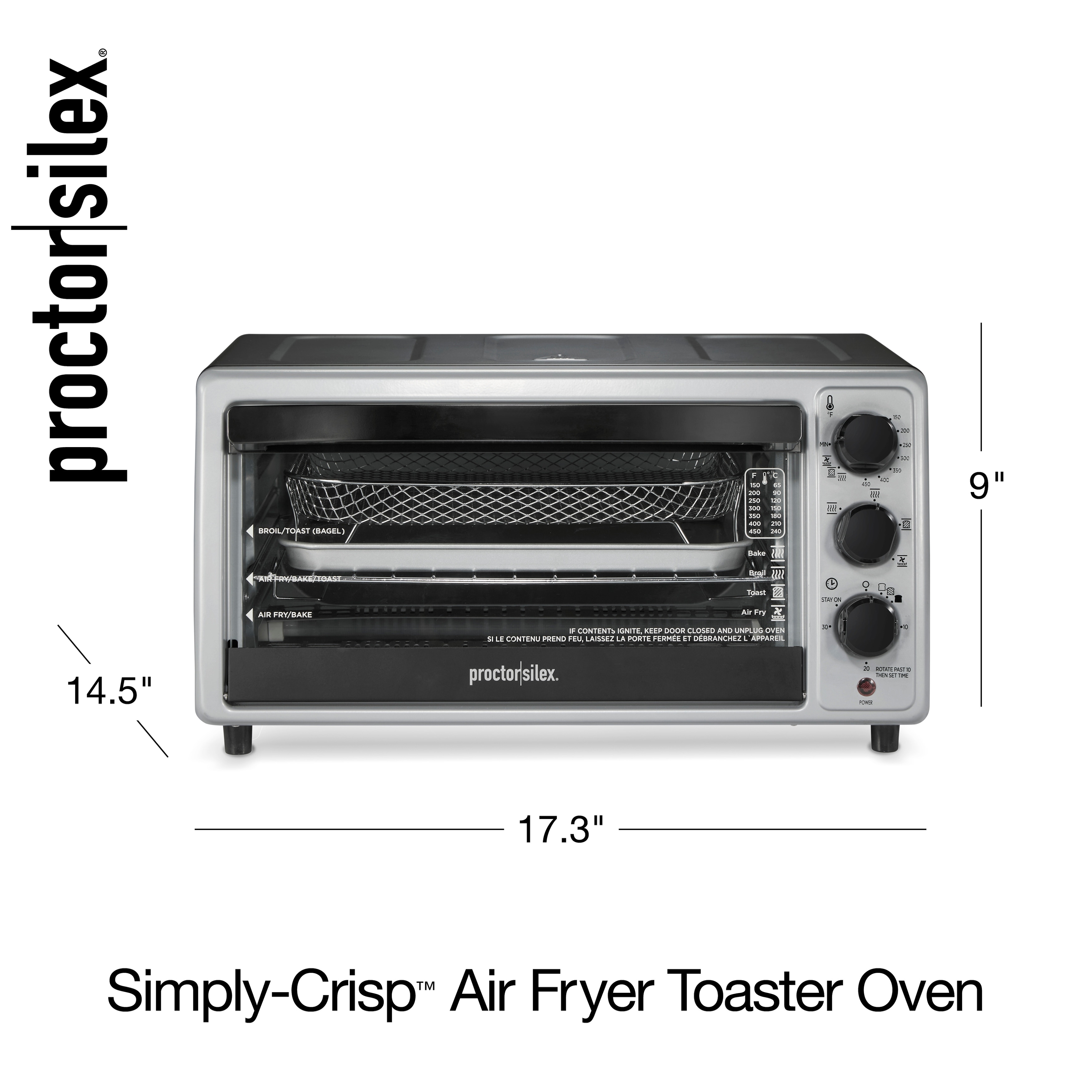 Black + Decker Crisp 'n Bake Air Fry Toaster Oven, 6 Slice, Toasters &  Ovens, Furniture & Appliances