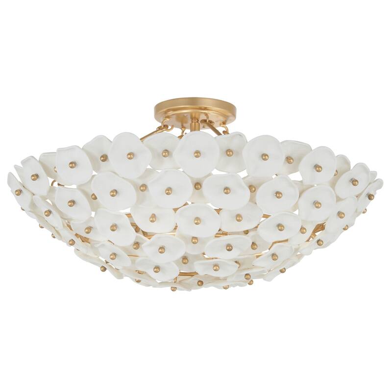 Metropolitan N1824 Coastlyn 4 Light 23" Wide Semi-Flush Bowl Ceiling
