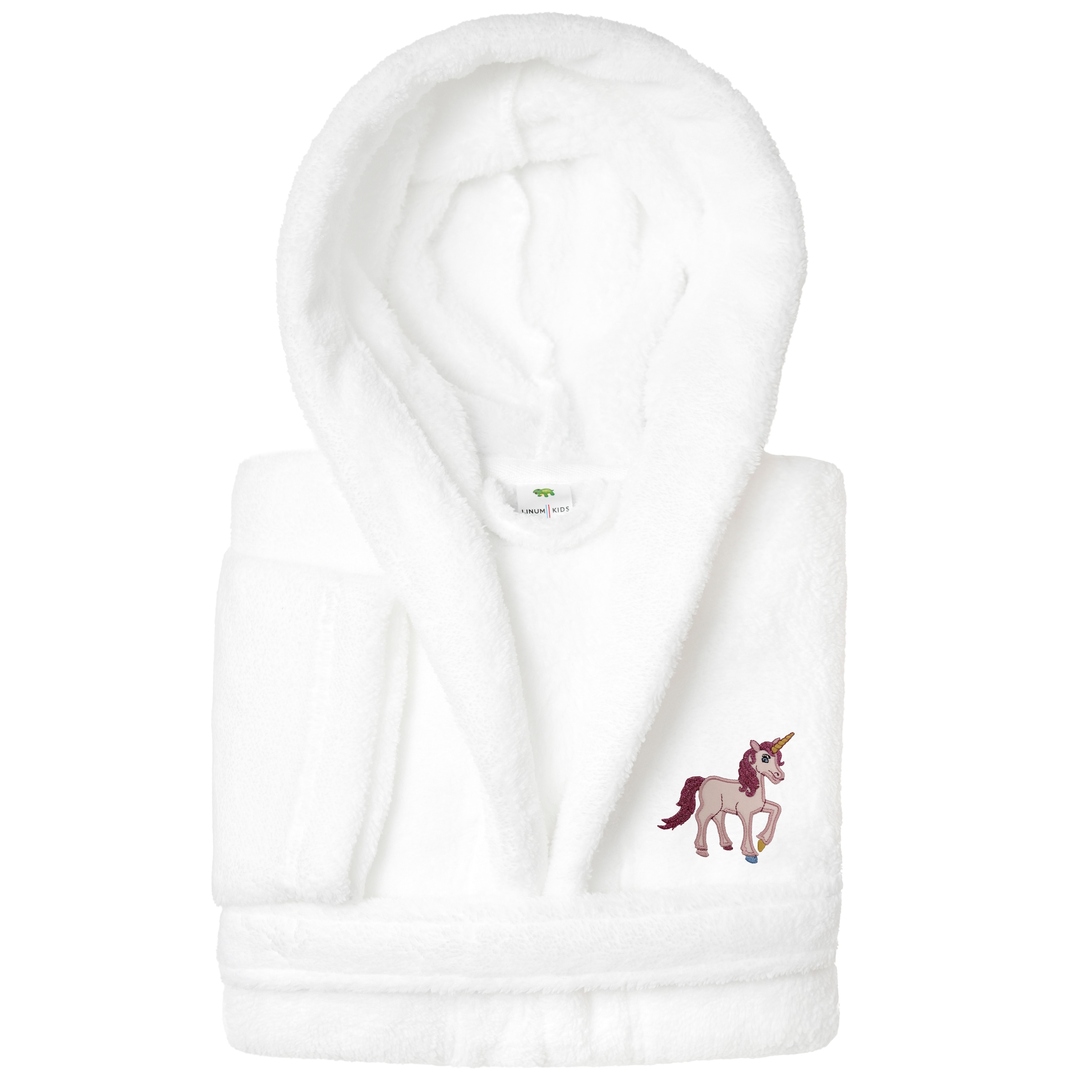 Sweet Kids 100% Polyester SUPER PLUSH Double Brushed Hooded Bathrobe - UNICORN