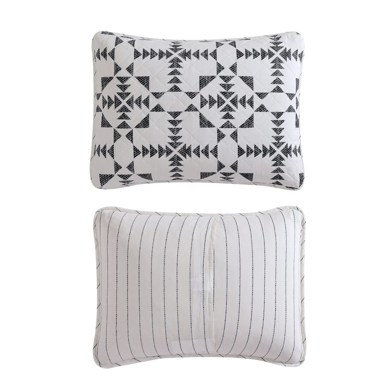 Eddie Bauer Arrowhead Cotton Charcoal Quilt Set