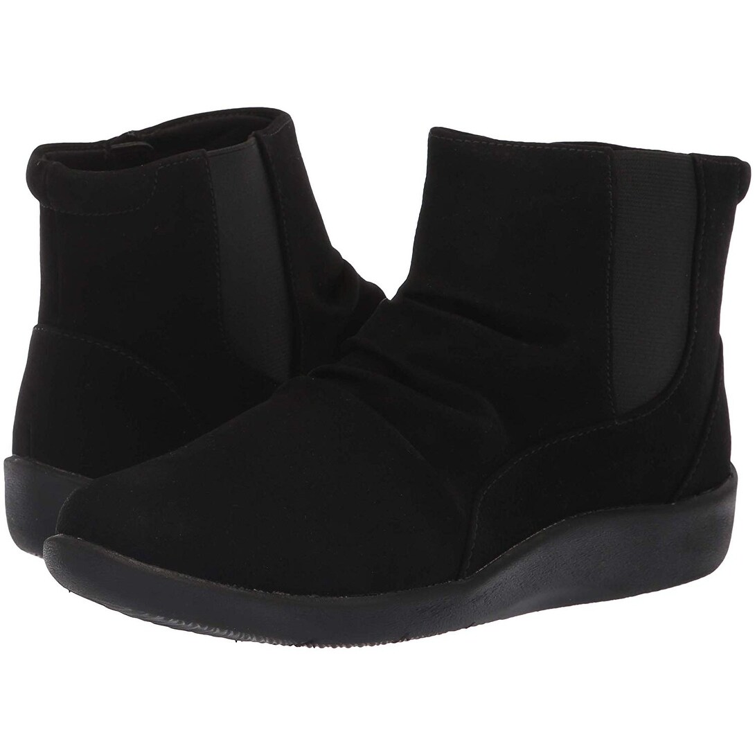 Cloudsteppers by clarks ruched ankle boots sale