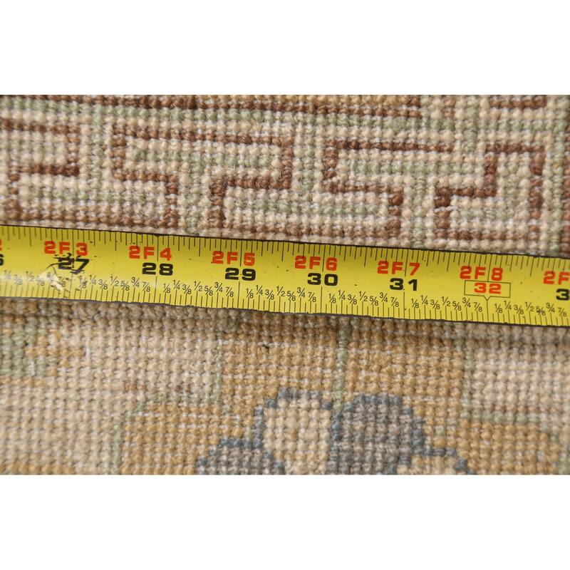 Vegetable Dye Khotan Oriental Wool Area Rug Hand-knotted Office Carpet - 5'11" x 8'10"