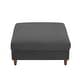 preview thumbnail 19 of 51, Modern Square Corduroy Upholstered Ottoman With Wood Leg