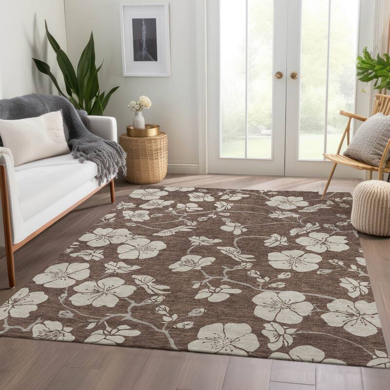 Premium Washable Super Soft Modern Floral Mayfield Rug