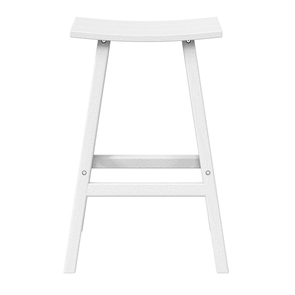 Laguna Hdpe All Weather Outdoor Patio 29" Saddle Seat Bar Stool