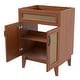 preview thumbnail 42 of 45, Javer Bohemian Rattan Freestanding 2-Shelf Bath Vanity Cabinet Base Only (Sink Basin not Included)