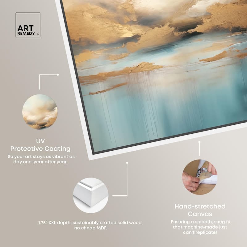 Cloudscape in Gold I Canvas by Art Remedy