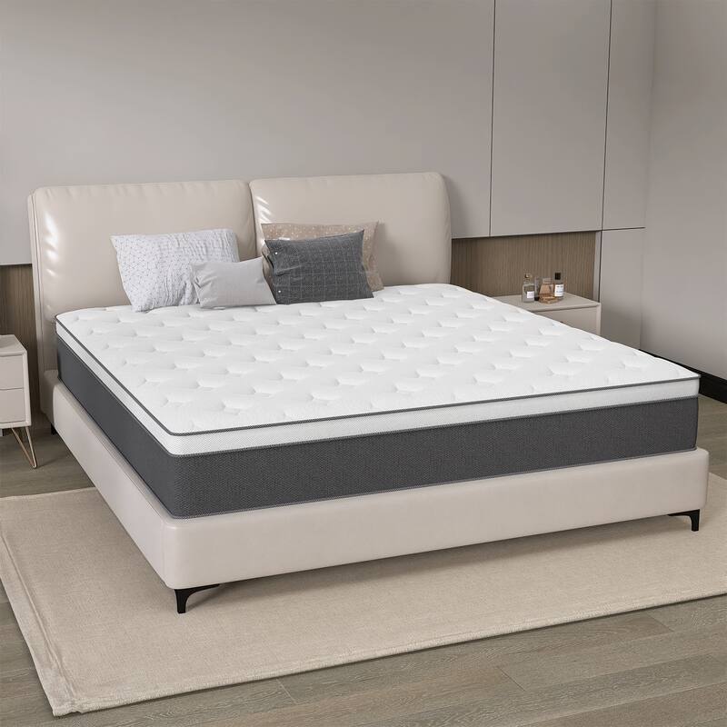 14" Hybrid of Cooling Memory Foam and Pocket Springs Mattress