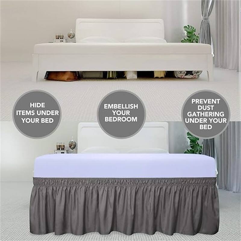 Wrap Around Ruffled Bed Skirt Bed Bath & Beyond 38996238