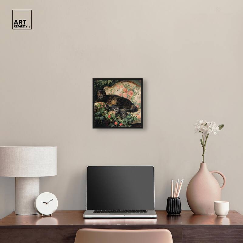 Lounging Cats II Canvas by Art Remedy