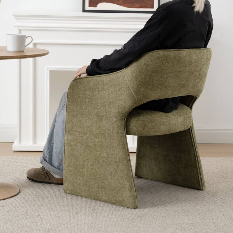 Upholstered Fabric Dining Armchair (Set of 2)