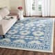 SAFAVIEH Handmade Bella Yosun Modern Floral Wool Rug - 8' x 10' - Blue/Ivory