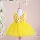 preview thumbnail 8 of 6, 3D Flowers and Crystal Stone Decorated Special Occasion Dress for Toddler