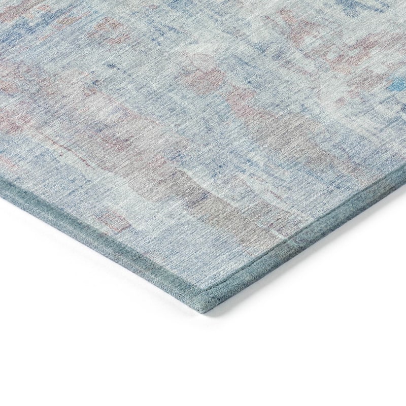 Machine Washable Indoor/ Outdoor Muted Ombre Chantille Rug