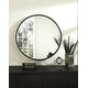 preview thumbnail 1 of 15, Martin Svensson Home 30" Framed Round Wall Mirror Oil Rubbed Bronze