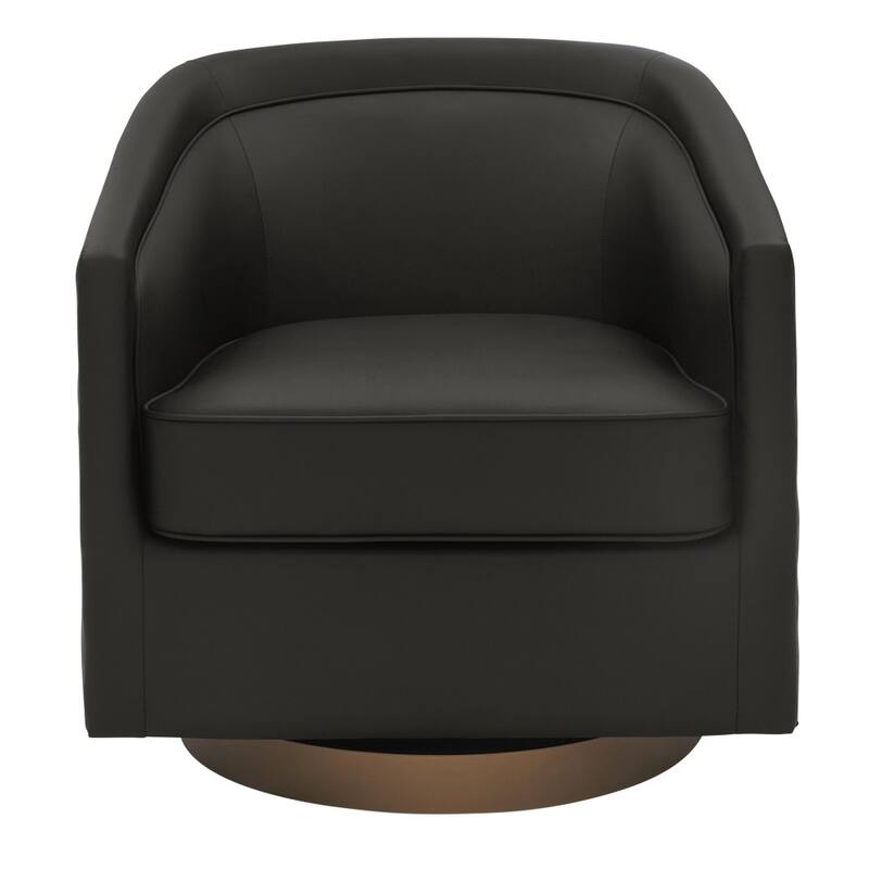 Club Style Swivel Commercial Barrel Accent Armchair - 27.25"D x 28.5"W x 30.75"H