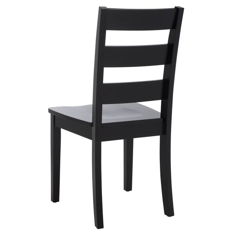 SAFAVIEH Idabelle Farmhouse Ladder Back Dining Chair - 18.4" W x 19.9" L x 37" H - 18"W x 20"D x 37"H