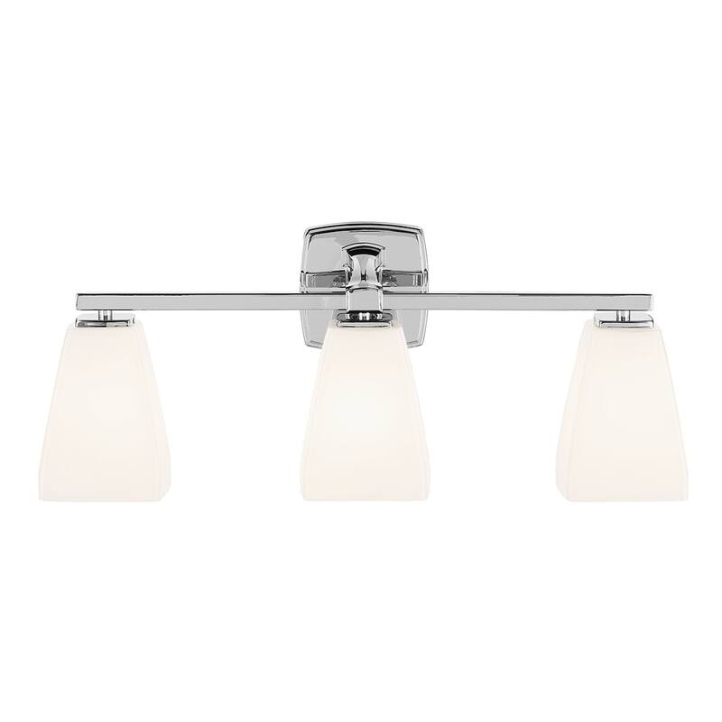 Kichler Lighting Marant 23.75" 3-Light Vanity Light with Opal Glass in Chrome