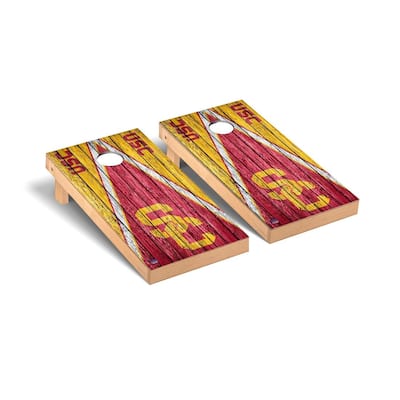 Southern California USC Trojans Triangle Cornhole Board Set