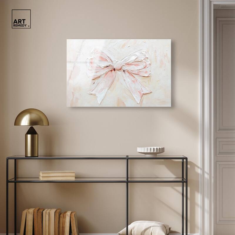 Relief Ribbons Acrylic by Art Remedy, Ready to Hang
