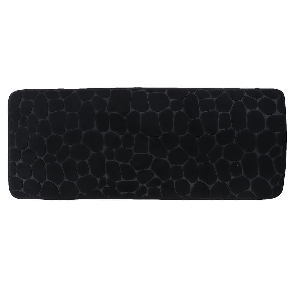 Memory Foam Runner Bath Mat Pebble Design 48x18