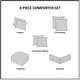 preview thumbnail 41 of 40, 510 Design Powell Navy/ White 8 Piece Embroidered Comforter Set