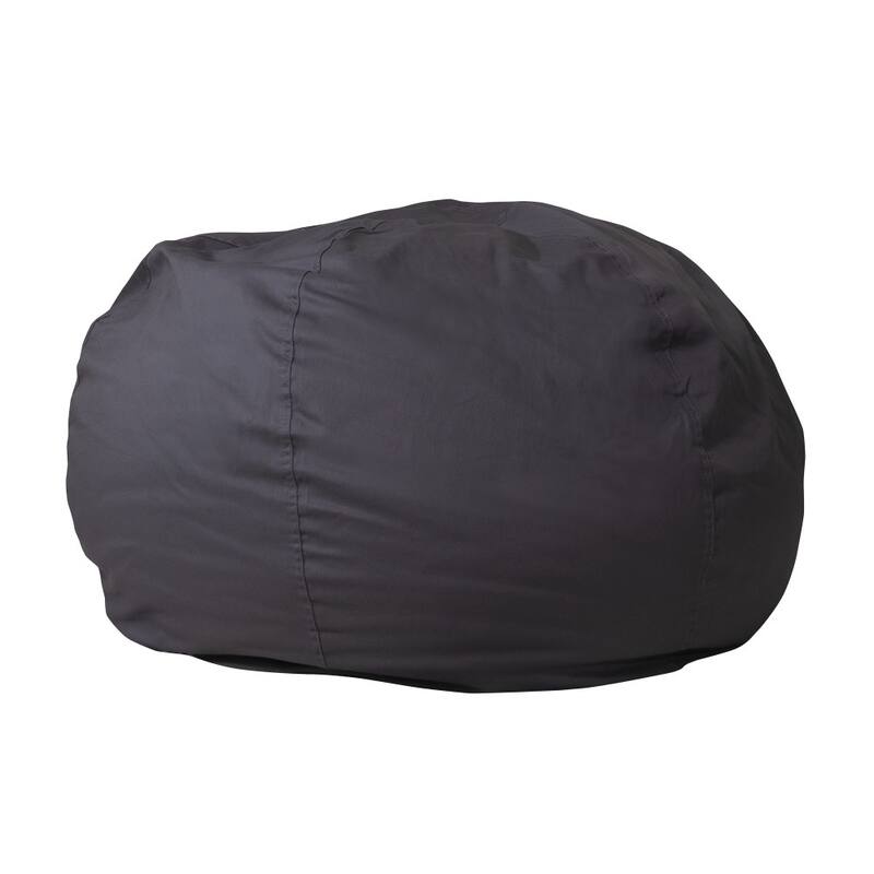 Oversized Refillable Bean Bag Chair for Kids and Adults - Gray