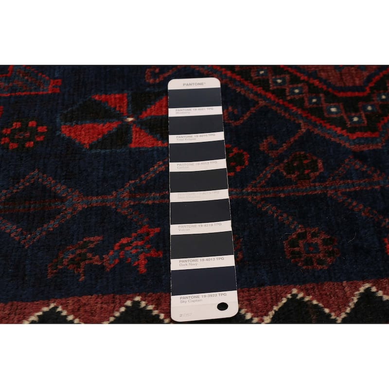 ECARPETGALLERY Hand-knotted Konya Anatolian Navy Wool Rug - 4'9 x 7'1