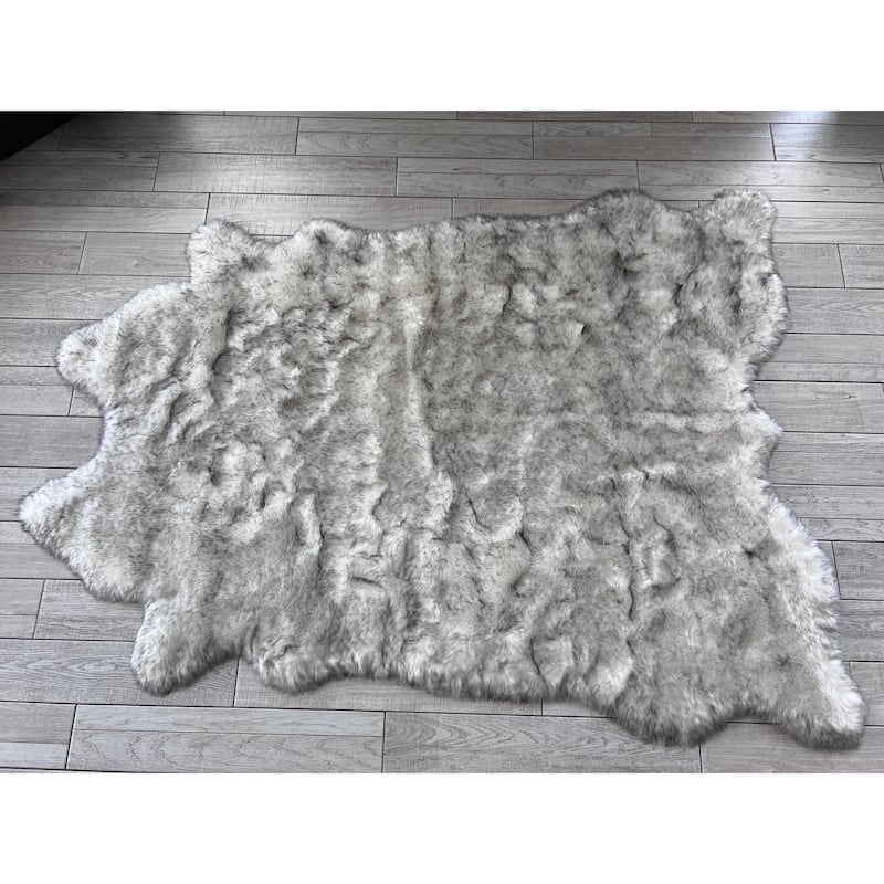 Ovella Home Premium Faux Buffalo Skin Shag Rug