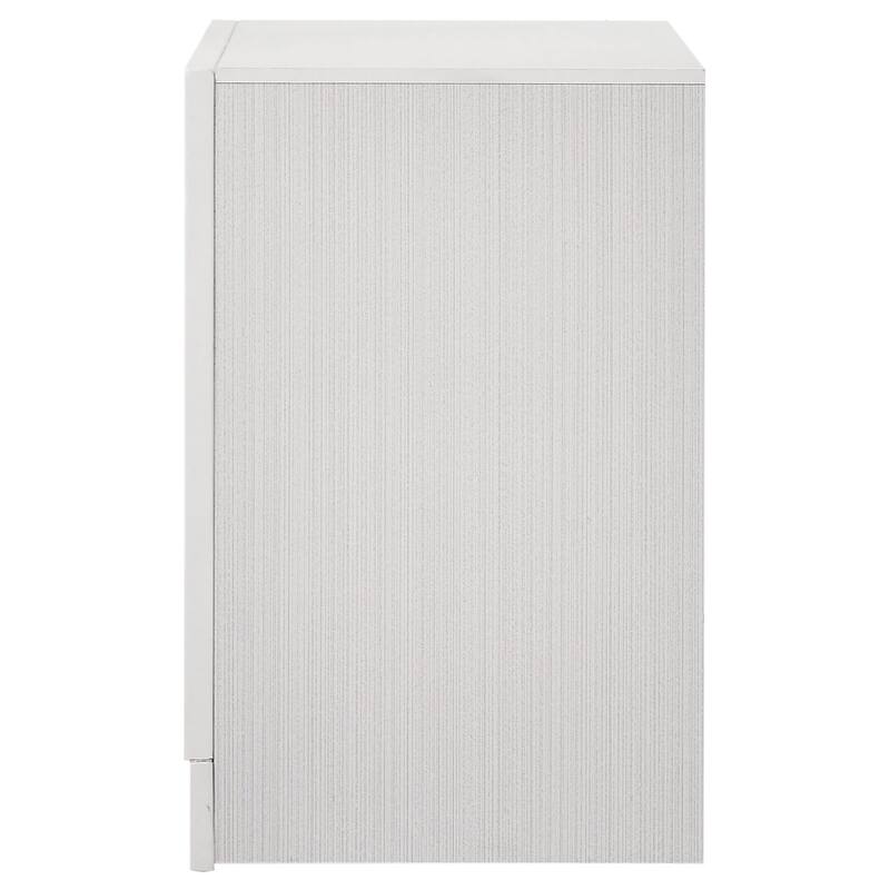 Alexandria White 2-drawer Nightstand with Hidden Jewelry Tray