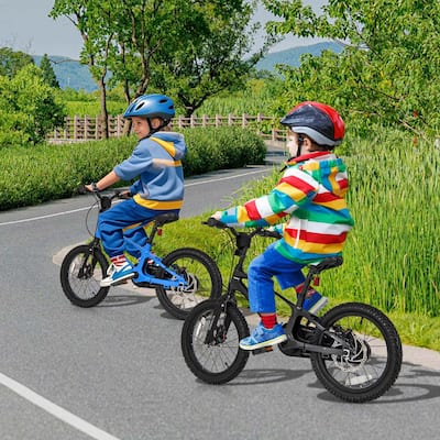 Alloy Sporty Bicycle w/Dual Disc Brakes Removable Training Wheels