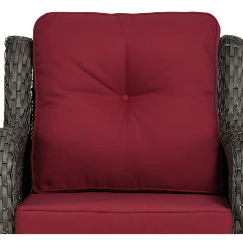 Outdoor Swivel Rocker Patio Rattan Chair