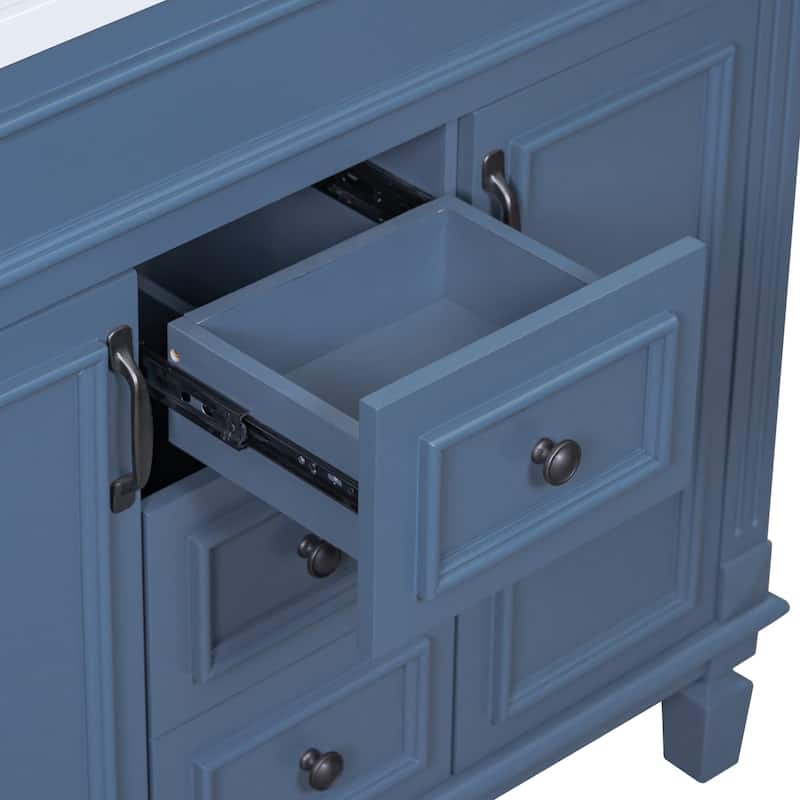 36'' Freestanding Bathroom Vanity with Integrated Ceramic Sink and Drawers