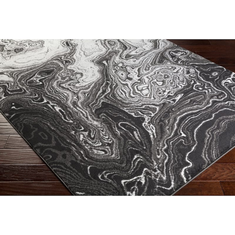 Madeline Mystic Black & Grey Area Rug - 7'11" x 10'
