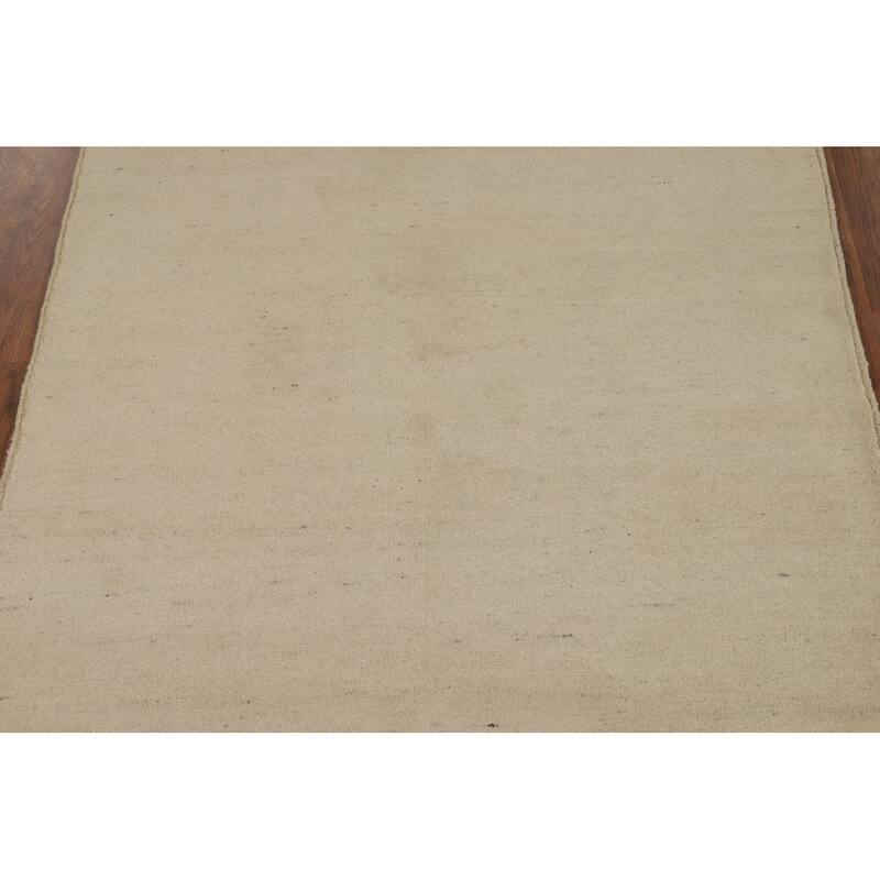 Contemporary Gabbeh Oriental Accent Rug Hand-Knotted Wool Carpet - 4'0"x 6'0"