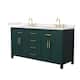 Option Green / Giotto Quartz Top / Brushed Gold Hardware