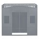 preview thumbnail 12 of 26, Twin Size House Loft Bed with Built-in Wardrobe, Ladder, and Solid Pine Wood Construction, Guard Rails for Safety, Grey