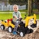 preview thumbnail 9 of 8, Manual Kids Ride On Digger with Detachable Trailer and Realistic Bucket for Be Used Outdoor Play and Gifts​