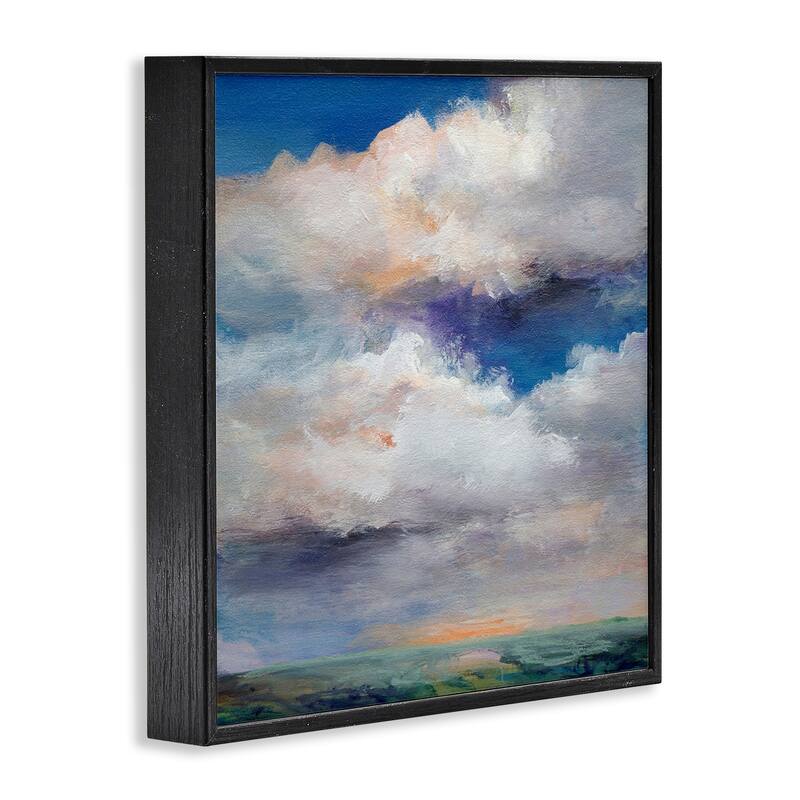 Stupell Restless White Clouds Framed Giclee Art Design By Karen Hale