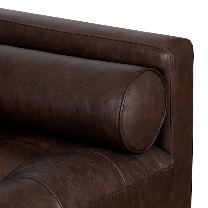 Poly & Bark Napa 104.5" Left Sectional Sofa - Full Grain Genuine Italian Leather