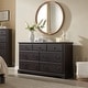 preview thumbnail 6 of 23, Vintage 7 Drawers Wood Dresser Chests, Rustic Dressers Chset Organizer Espresso