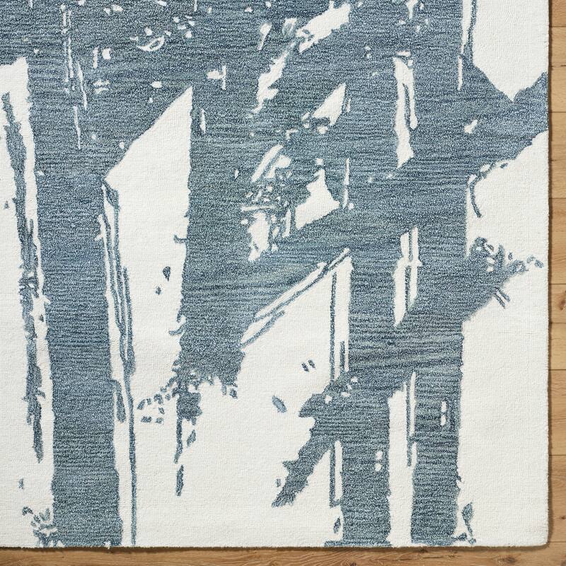 Jarrod Casual Abstract Wool Area Rug