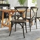 preview thumbnail 14 of 49, 2 Pack Stackable Wood Cross Back Chair