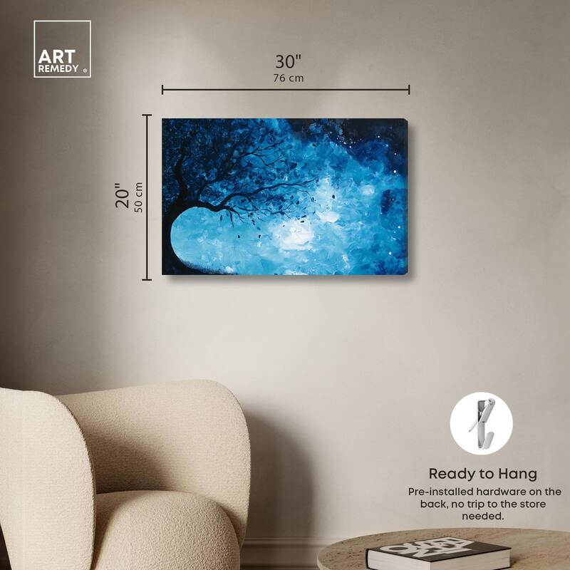 Fire and Ice Tree II Canvas by Art Remedy, Gallery Wrapped